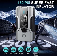 All-in-one - 8000A Jumpstarter, PowerBank och 150 PSI luftkompressor